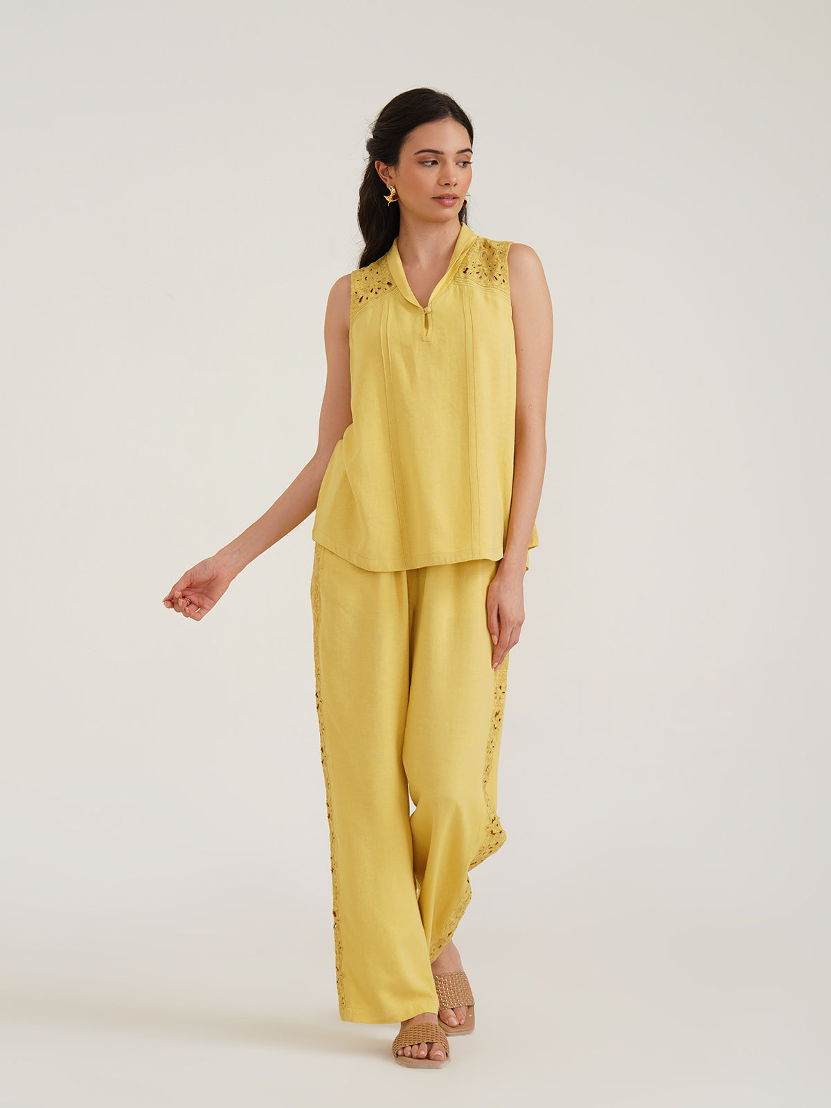 Hera - Embroidered Linen Top image 7