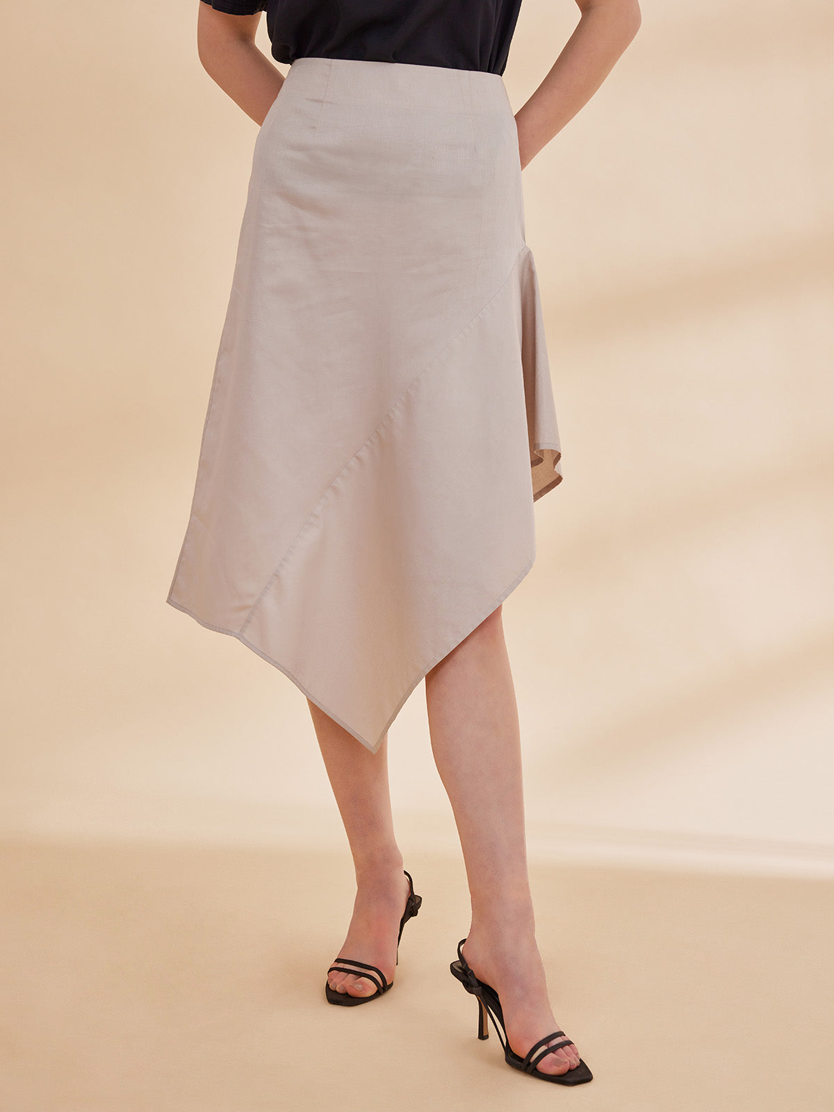 Hiba - Organic Cotton Asymmetric Skirt image 6