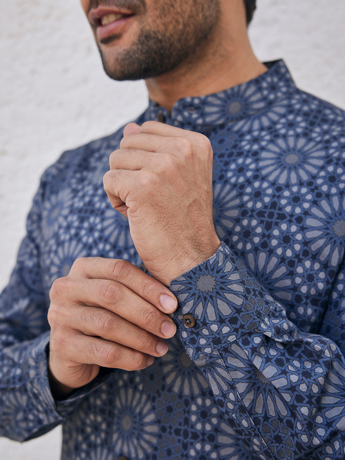 Murat - Printed Round Neck Organic Cotton Shirt image 7