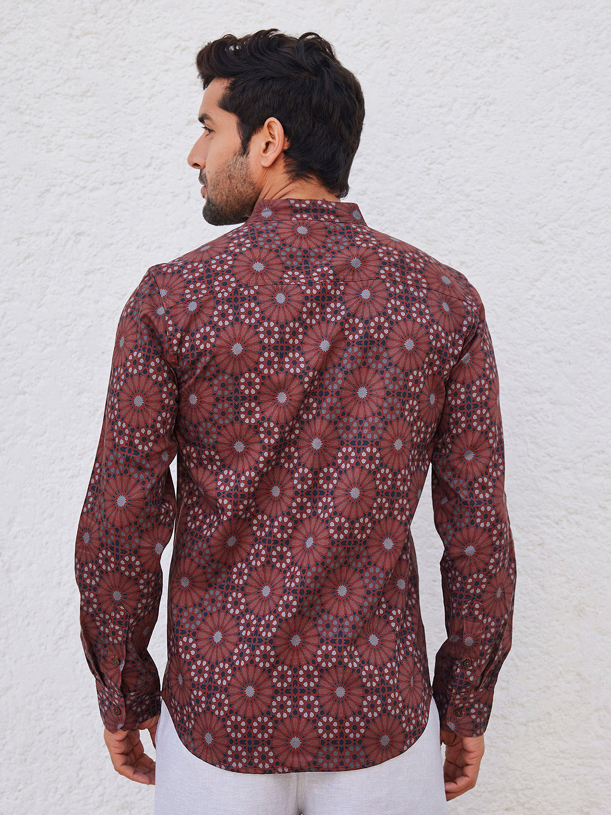 Murat - Printed Round Neck Organic Cotton Shirt image 6