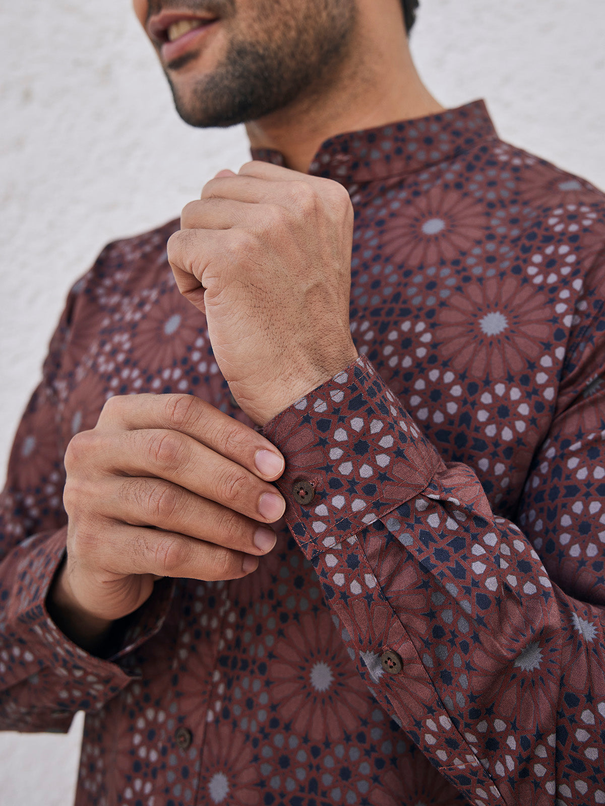 Murat - Printed Round Neck Organic Cotton Shirt image 7