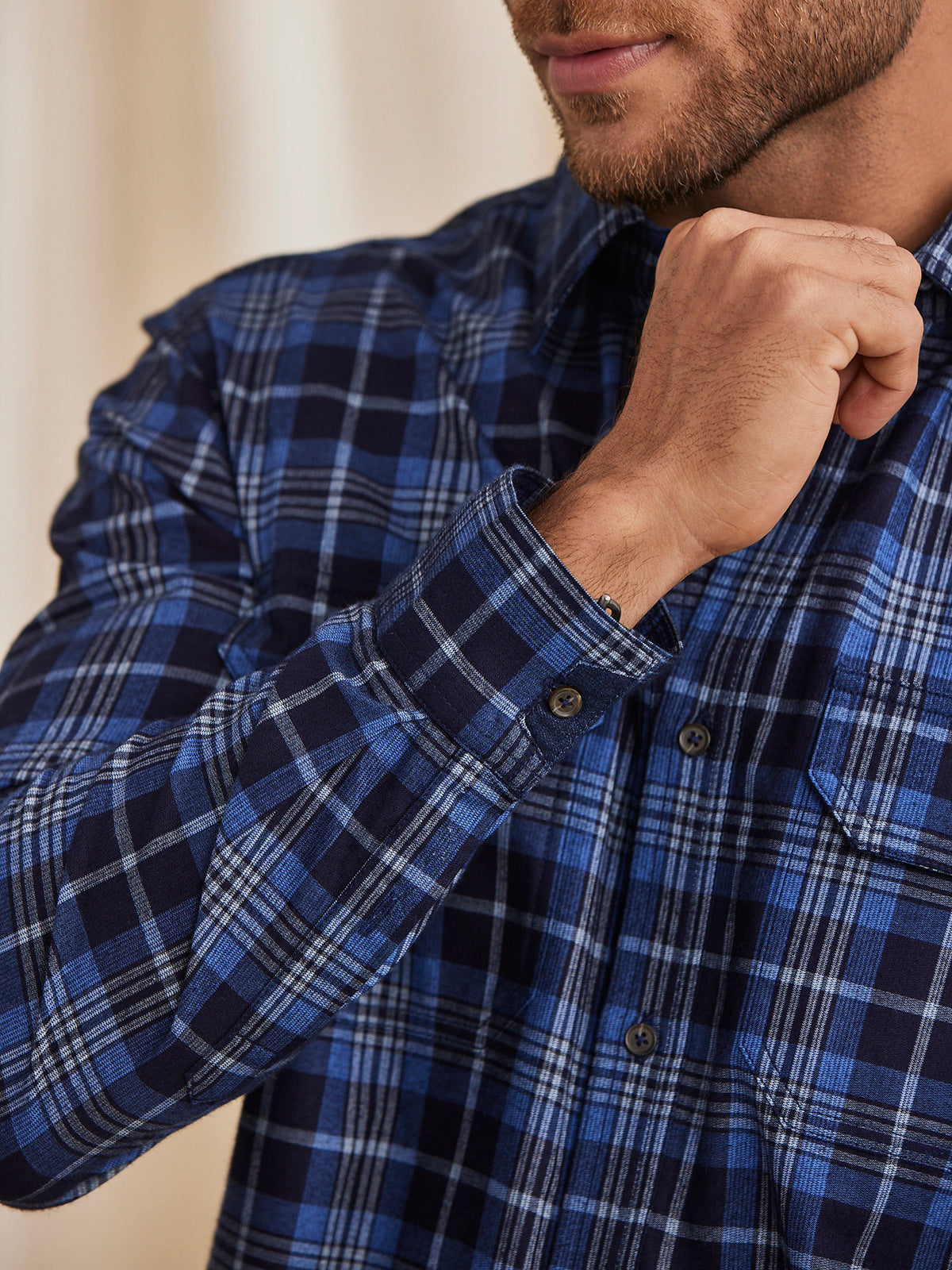 Niloy - Organic Cotton Checkered Shirt image 5