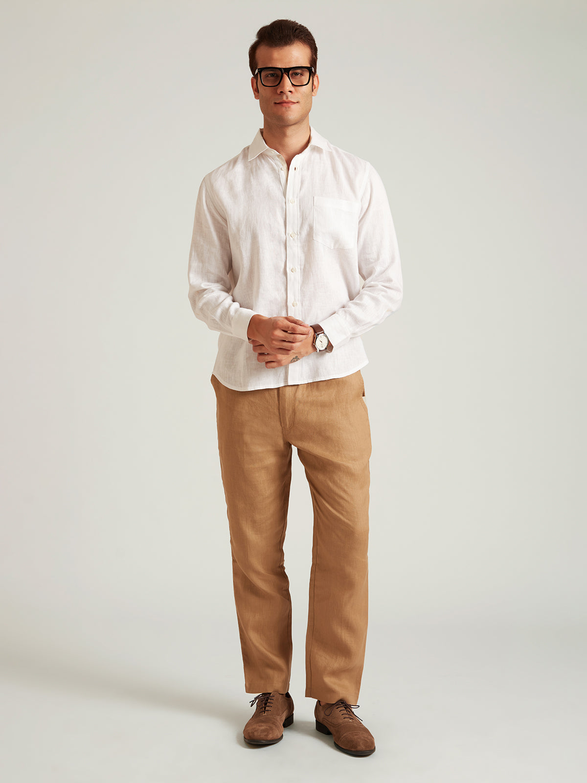 Noah - Classic White Linen Shirt image 6