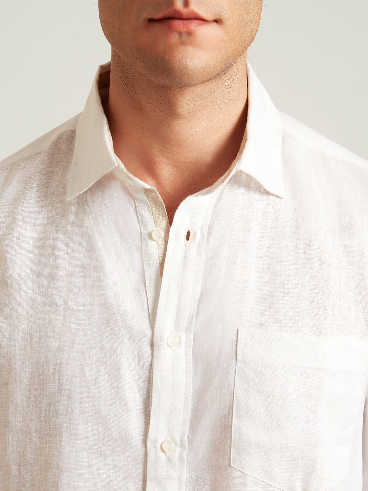 Noah - Classic White Linen Shirt image 8
