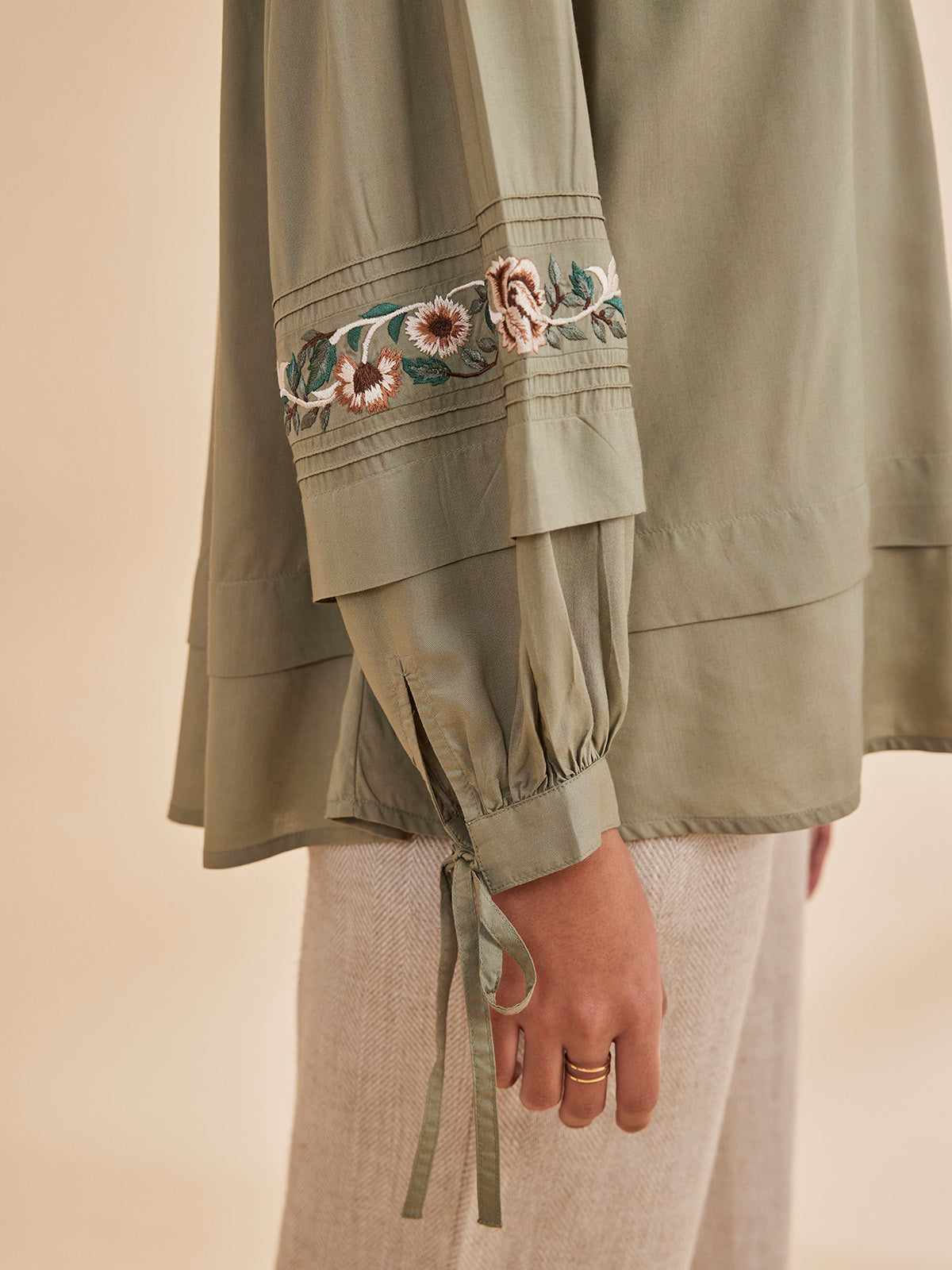Sasha - Organic Bamboo Embroidered Top image 9