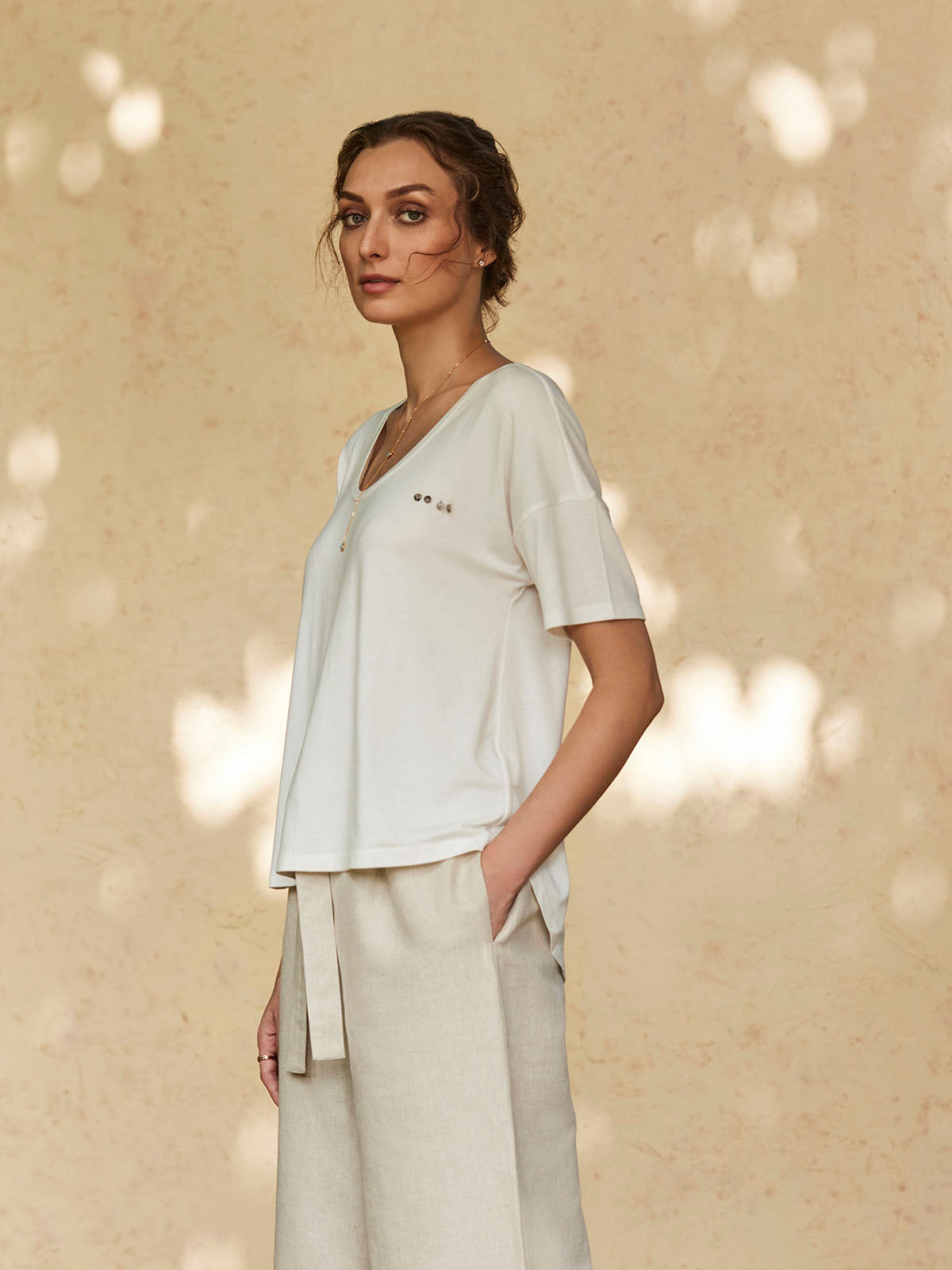 Sekmet - Styles Bamboo Lycra Oversized Top image 7