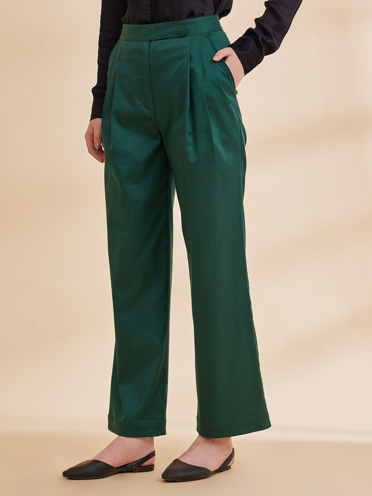 Zahara - Structured Organic Cotton Trousers image 7