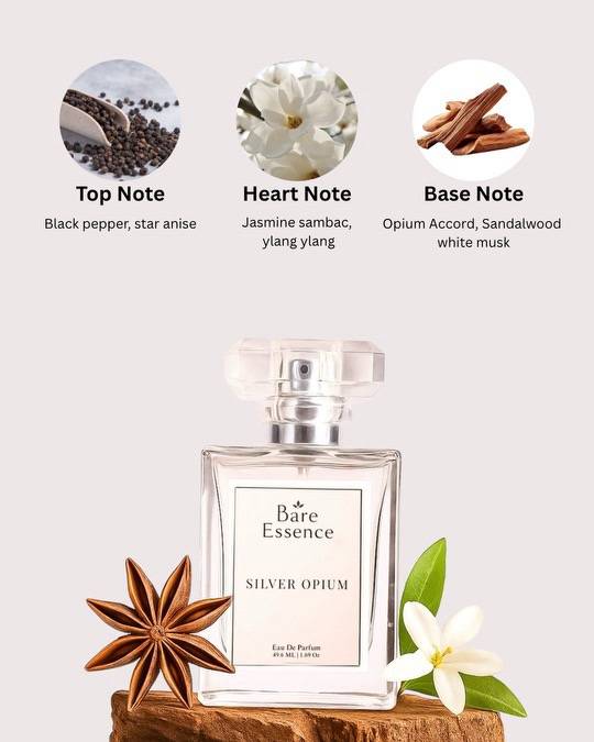 Silver Opium – Eau De Parfum | 50ML | Bold & Sensual Unisex Perfume