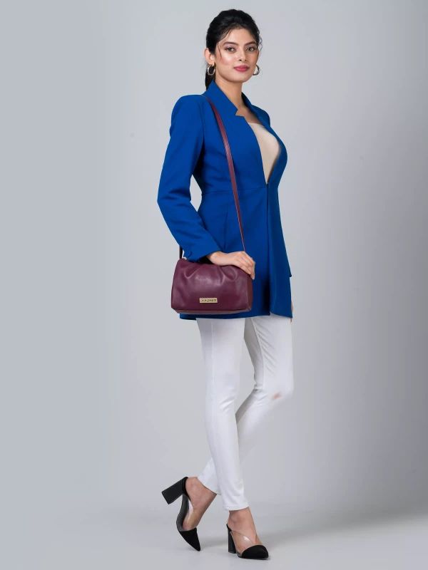 Maroon Sling Bags For Women