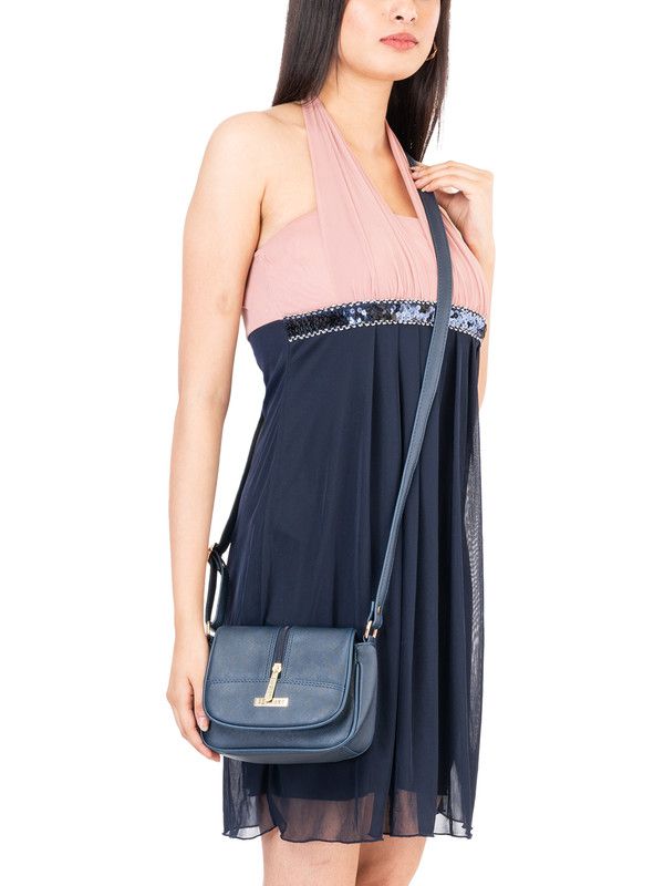 Blue Sling Bag For Ladies