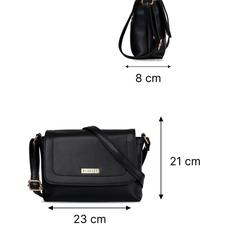 Ladies Black Sling Bag image 2