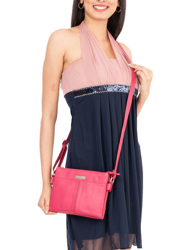 Women's Maroon Sling Bag At An Unbeatable Discounts image 2