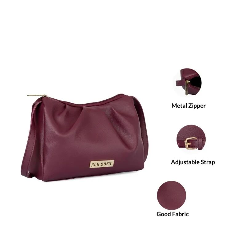 Maroon Sling Bags For Women image 3