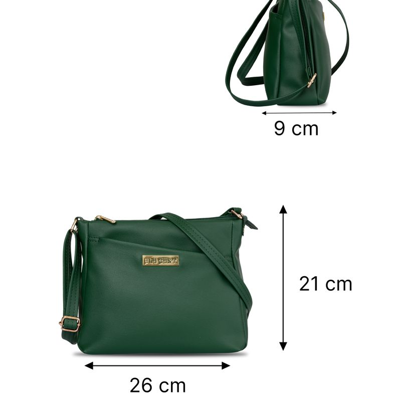 Women's Kelp Green Latest Sling Bags Online In India image 3
