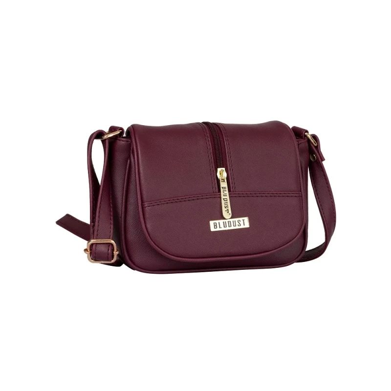 Women's Maroon Crossbody Sling Bag At Best Price image 4