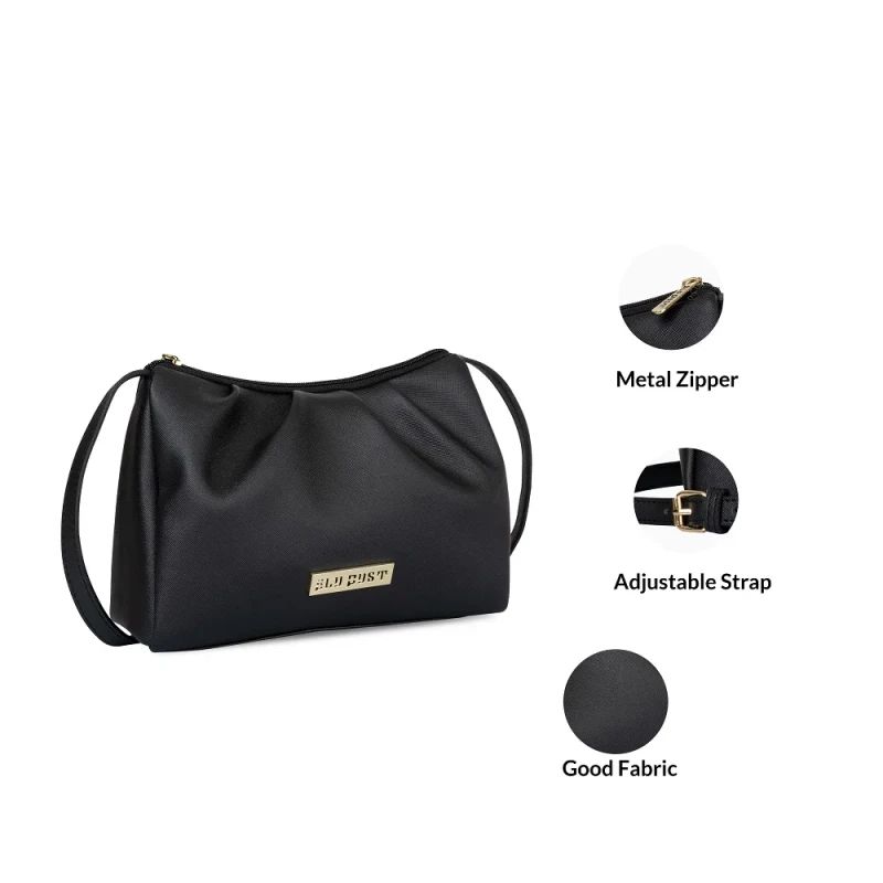 Women's Black Sling Bag At An Unbeatable Discounts image 5