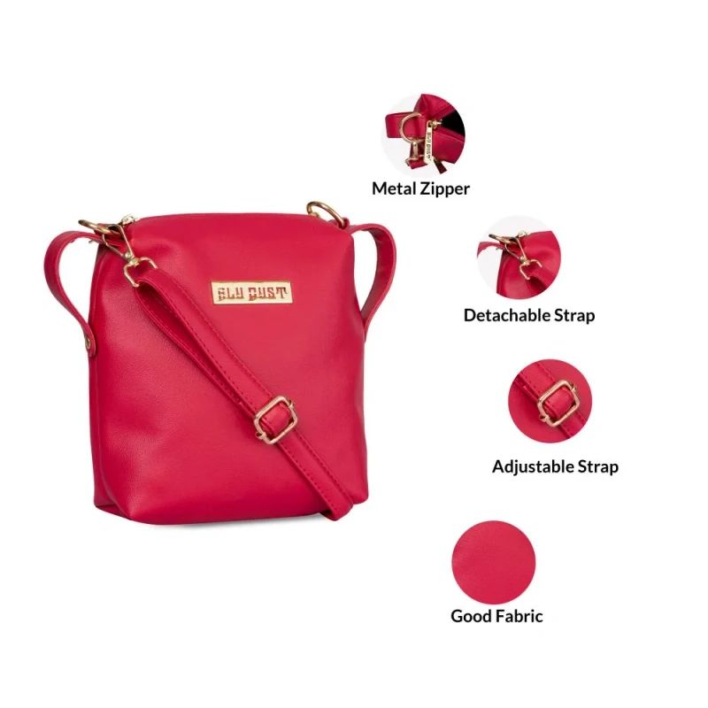 Women's Red Sling Bag Online In India image 5