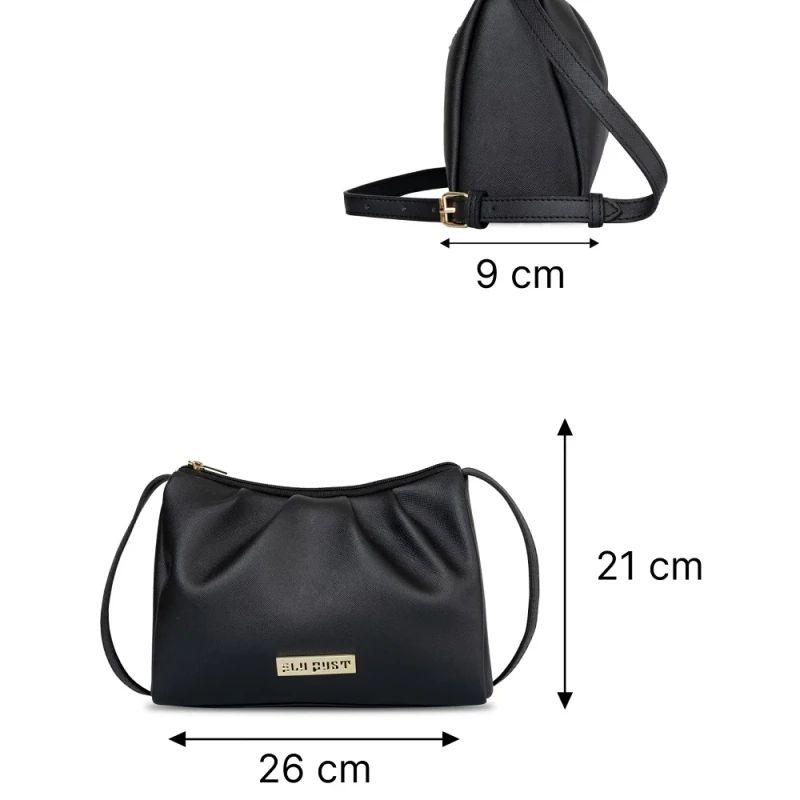 Women's Black Sling Bag At An Unbeatable Discounts image 6
