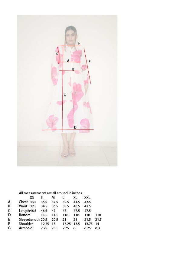 Blue Bloom Button-down Midi Dress image 6