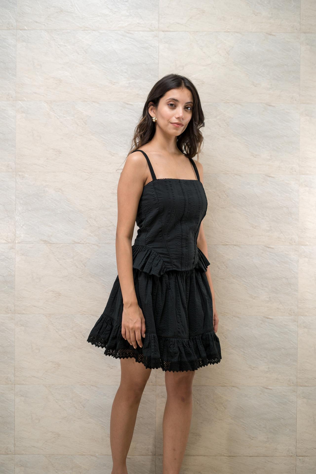 Black Peplum Twin Set image 3
