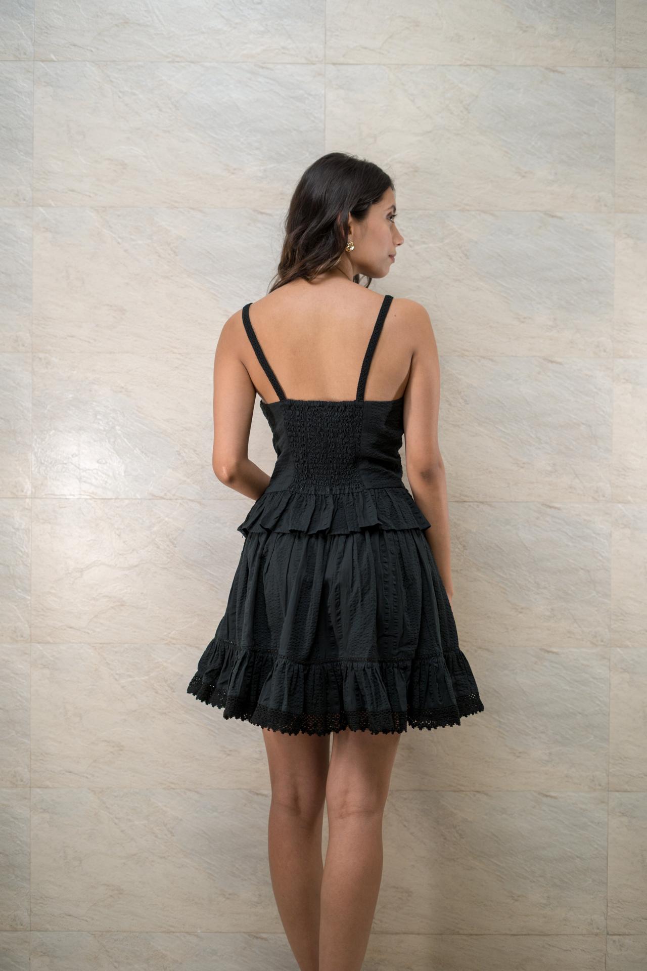 Black Peplum Twin Set image 4