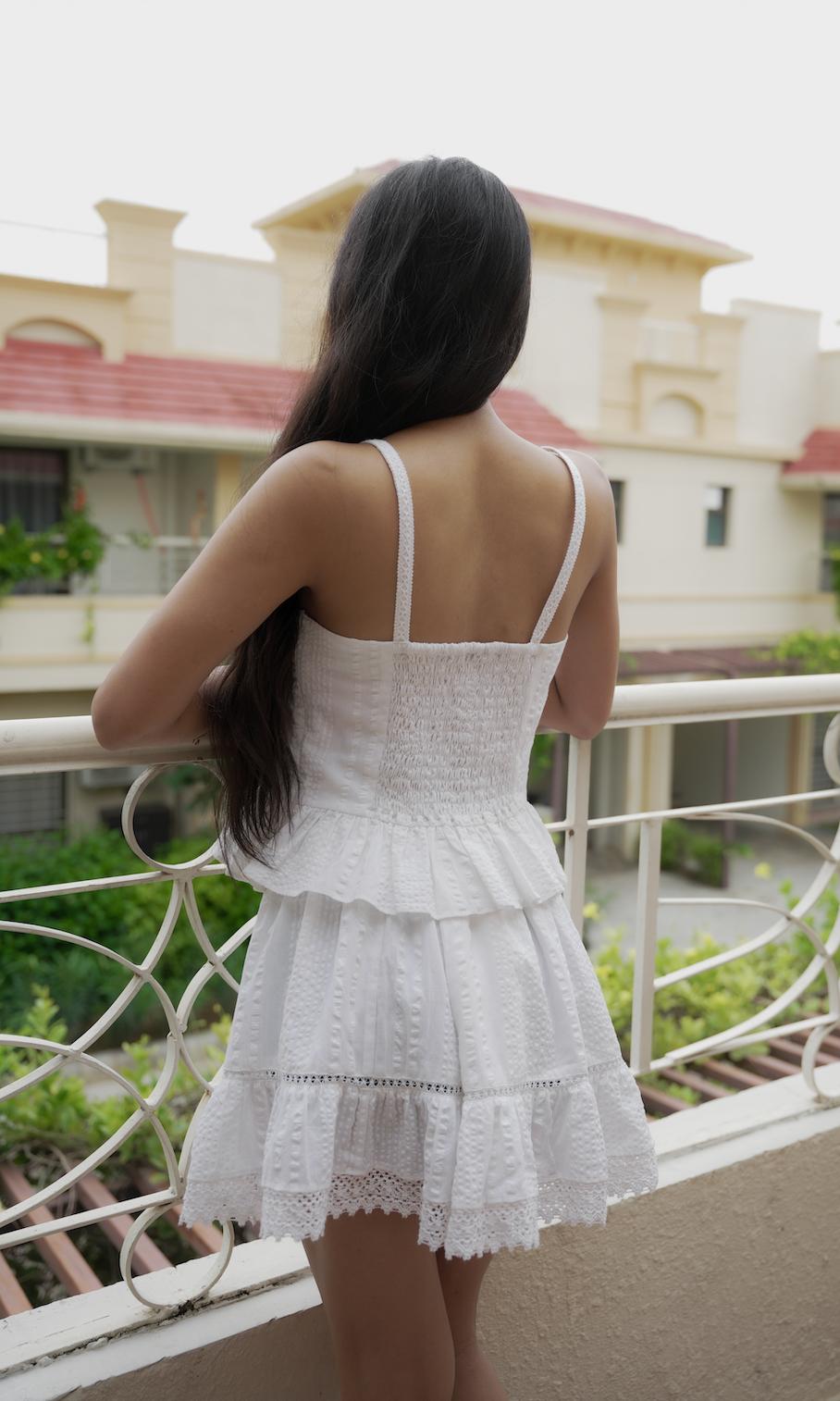 White Peplum Twin Set image 5