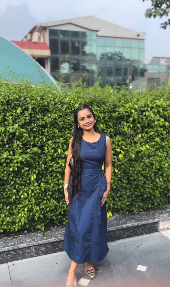 Sleeveless Cotton Fit-and-flare Dress