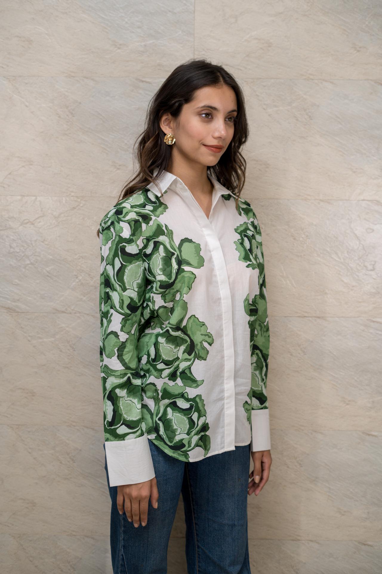 Verdant Geometry Shirt image 2