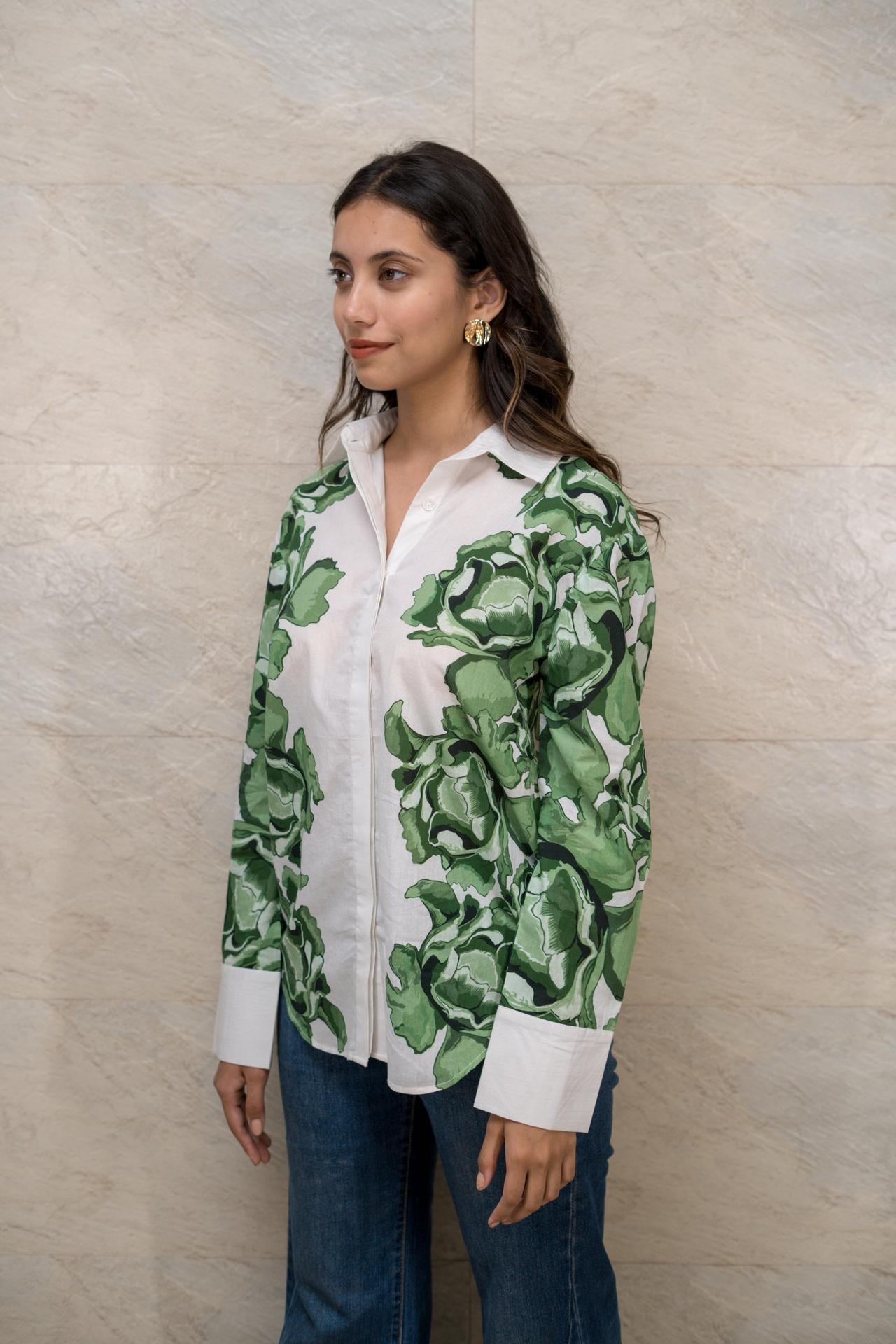 Verdant Geometry Shirt image 3