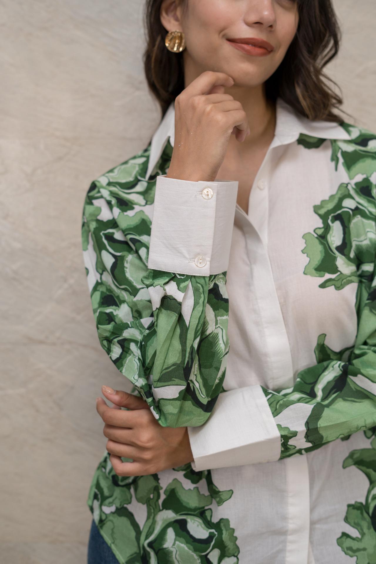 Verdant Geometry Shirt image 5