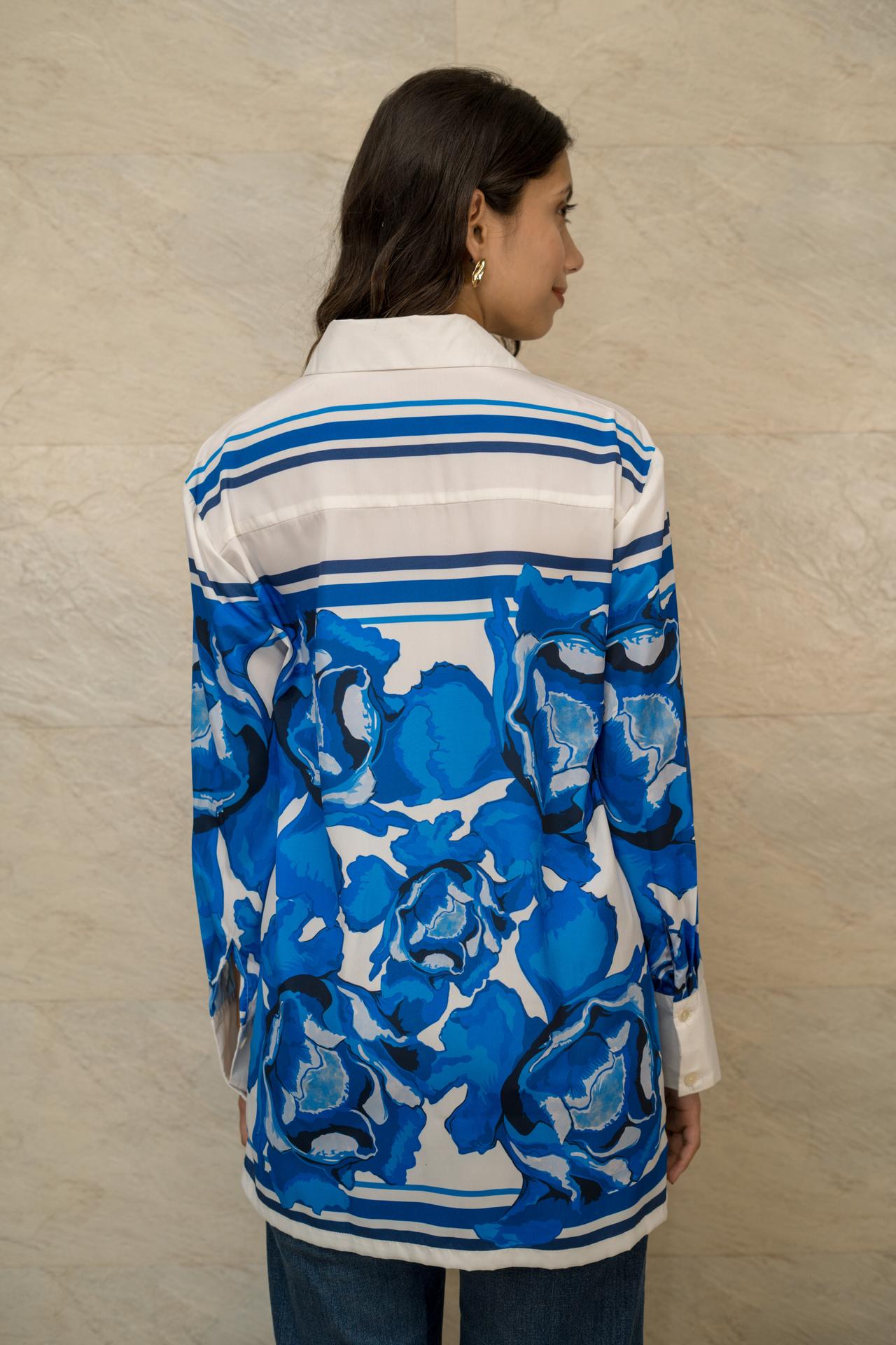 Azure Blossom Shirt image 2