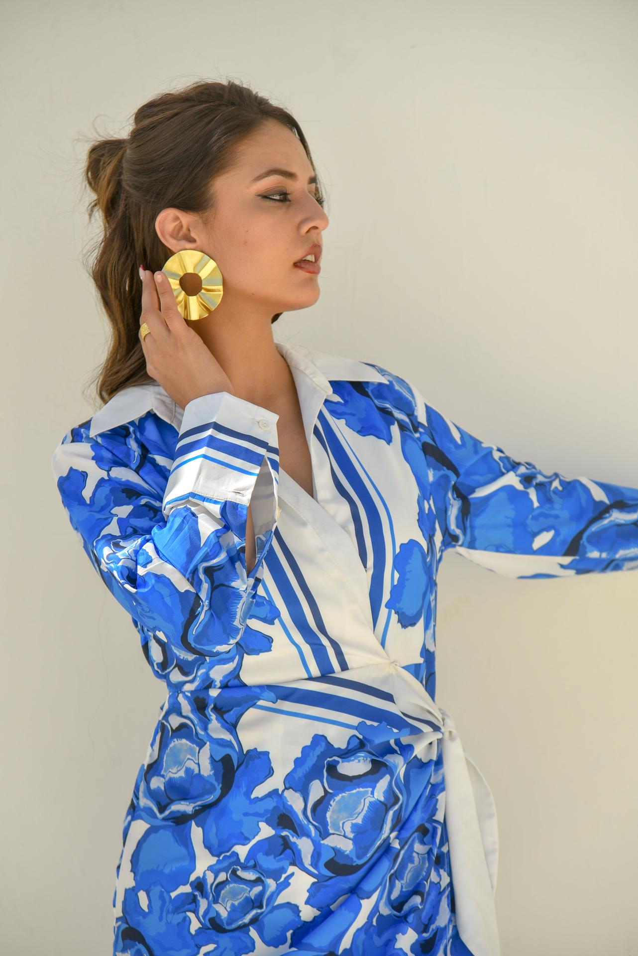 Petal Bloom Luxe Shirt Dress image 3