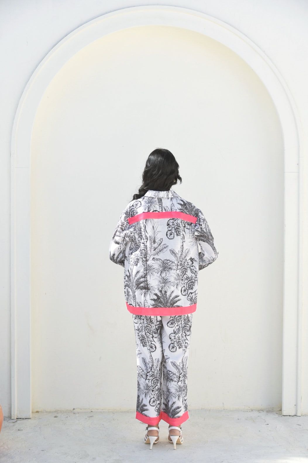 Noir Palm - Monochrome Tropical Co-ord Set image 4