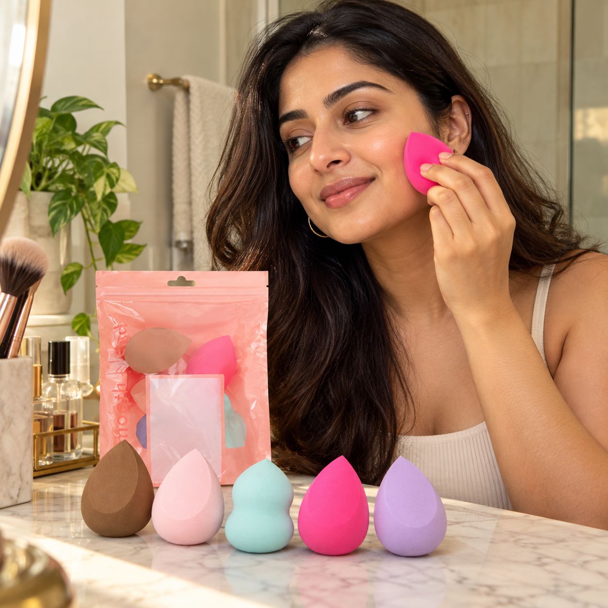 Makeup Blender Sponge Set, 5 Pieces
