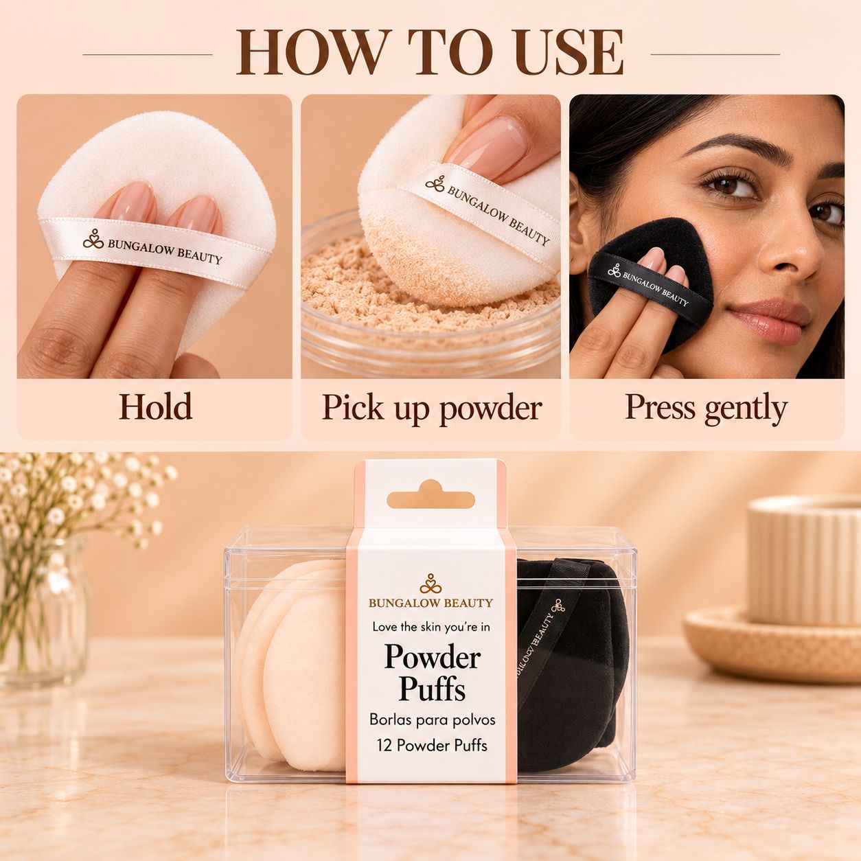 Triangle Powder Puff – Set Of 12 image 4