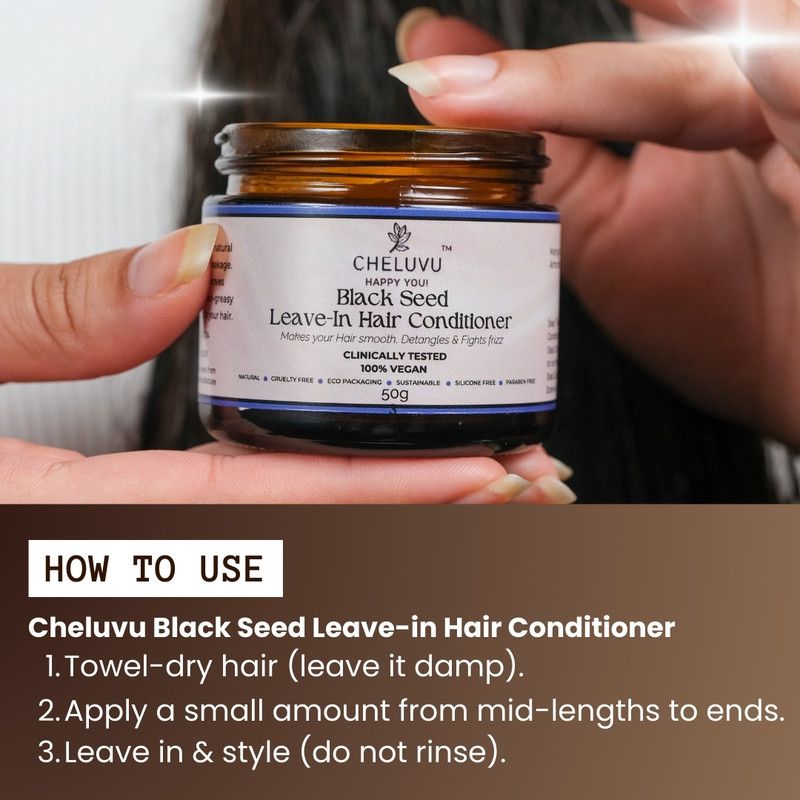 Cheluvu Black Seed Leave In Hair Conditioner image 3
