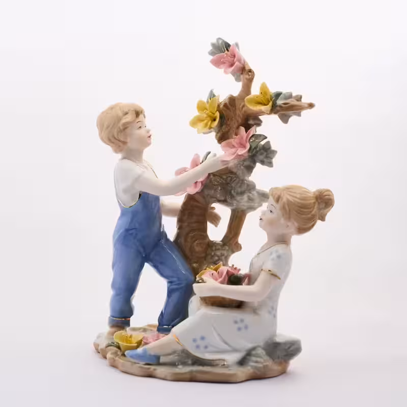 Children Picking Flowers image 2