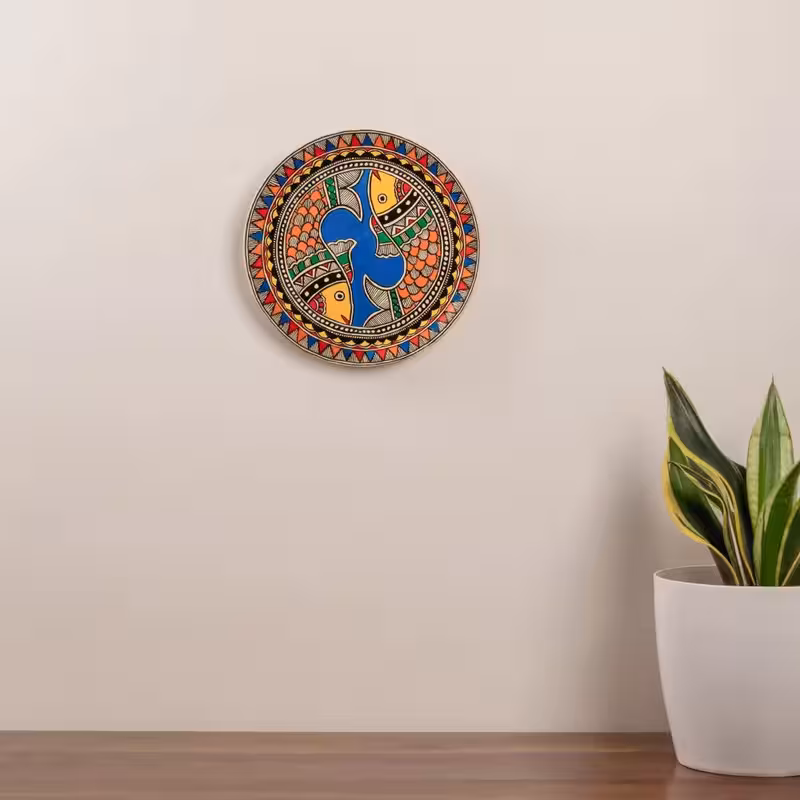 Madhubani Matsya (FISH) Decor Plate image 3