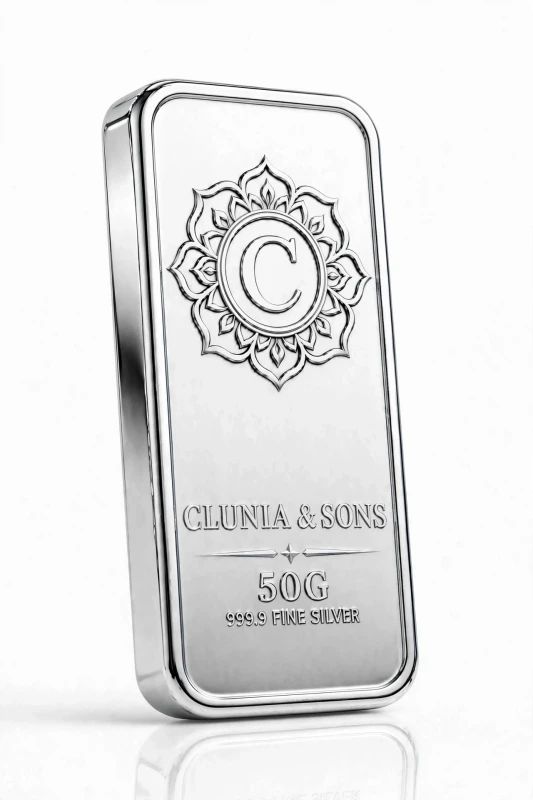 50 Gram Pure Silver Bar – 999.9+ Fine Silver | Entry-level Investment image 3