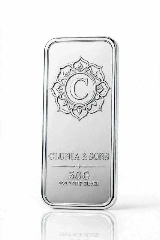 50 Gram Pure Silver Bar – 999.9+ Fine Silver | Entry-level Investment image 4