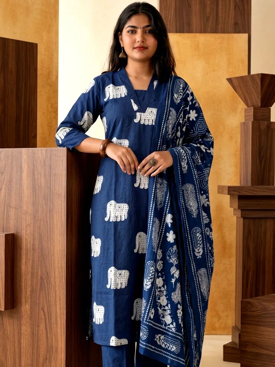 Cotton Churidar Set image 2