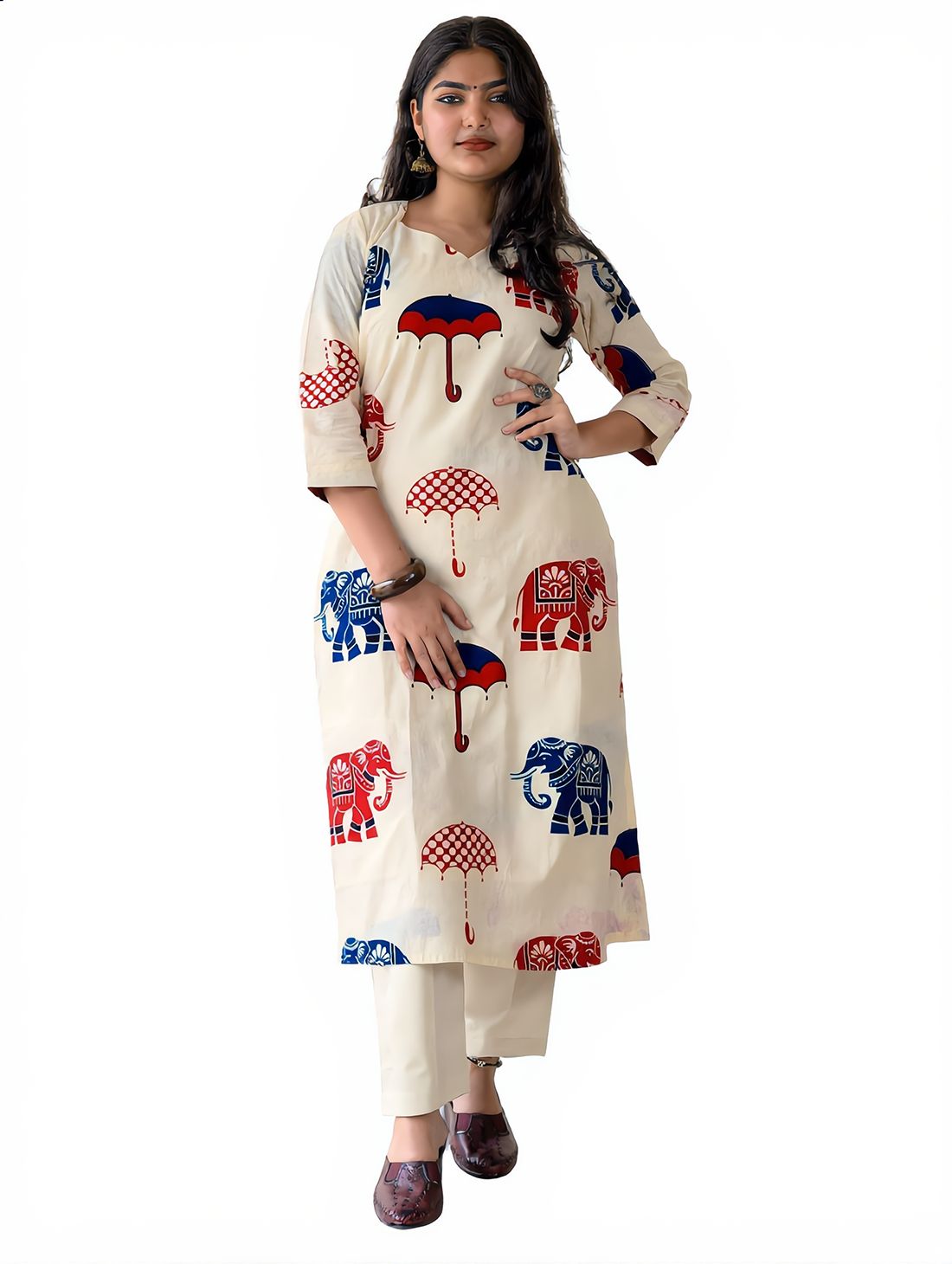 Slited Kurti With Lining