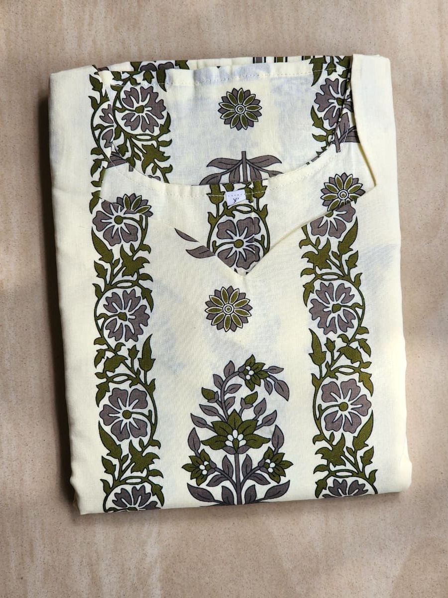 Cutique Fashion Women's Pure Cotton Printed Straight Kurta Set With Lining - Ethnic Wear image 2