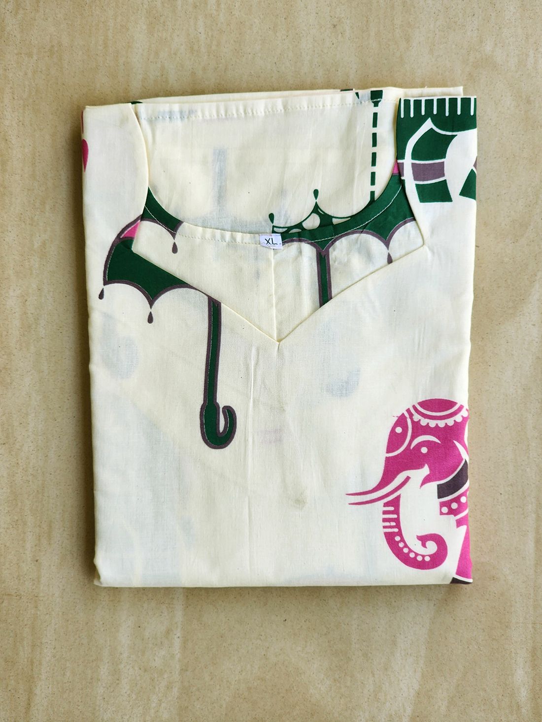 Women's Pure Cotton Printed Straight Kurta image 3