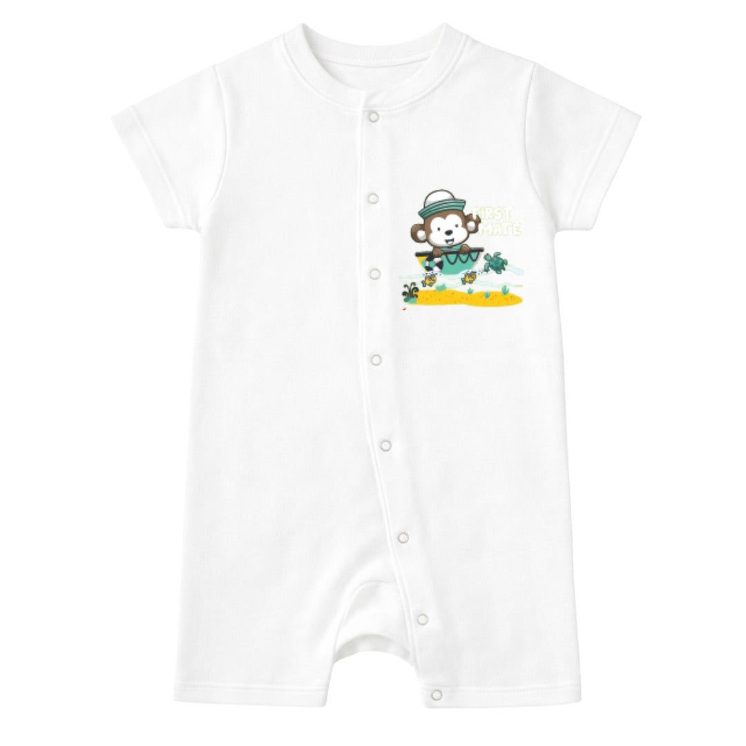 Ultra Soft And Comfortable Natural Cotton Unisex Rompers For Babies image 2