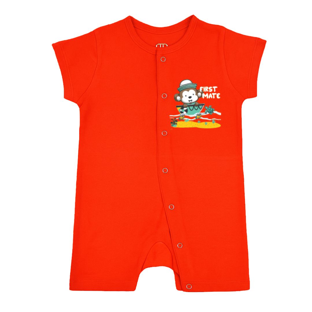 Ultra Soft And Comfortable Natural Cotton Unisex Rompers For Babies image 2