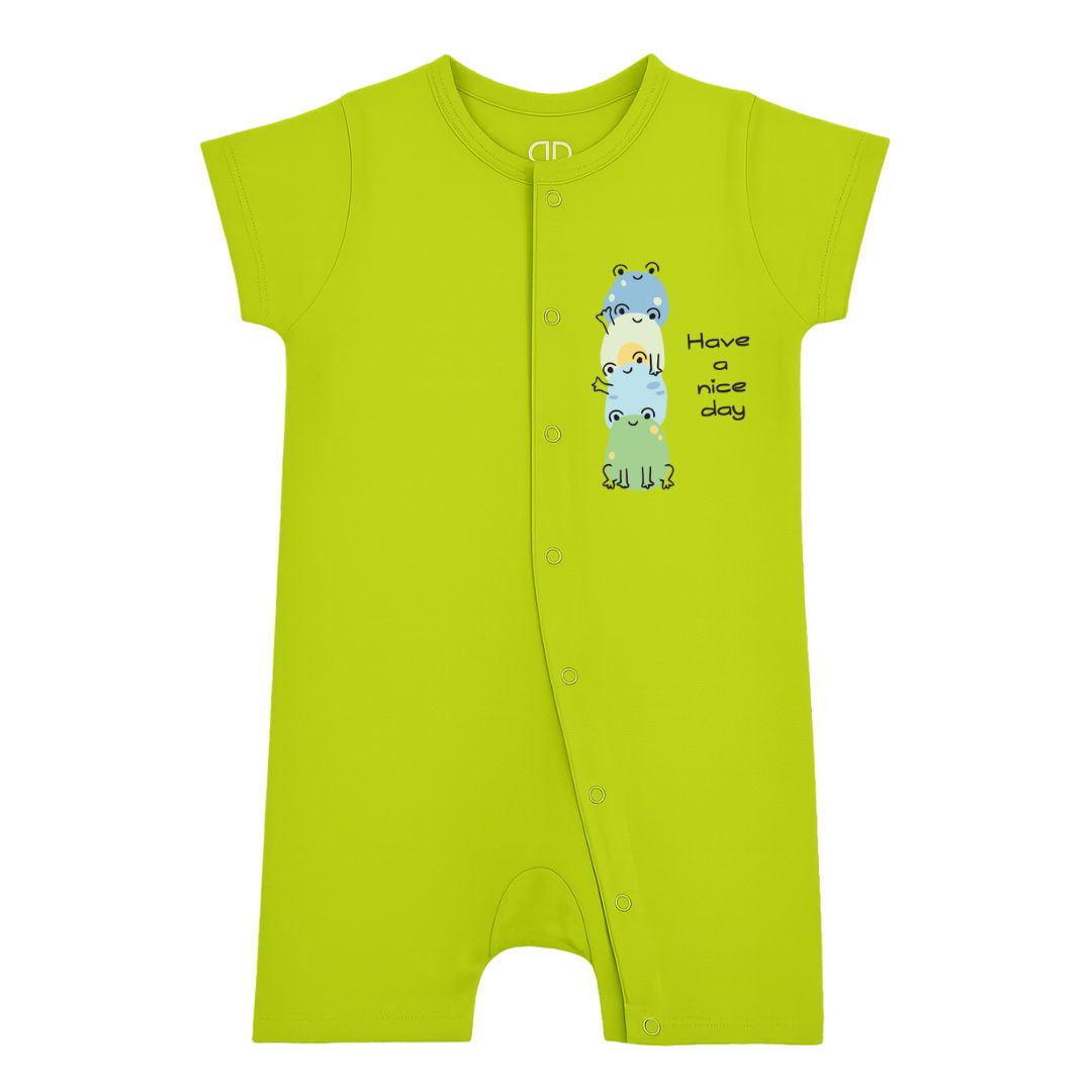 Easy Diaper Change Natural Cotton Unisex Rompers For Babies image 2
