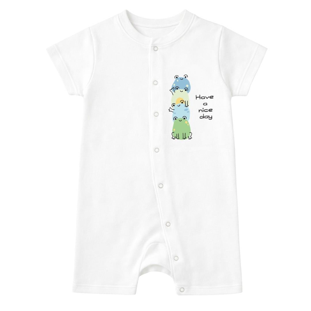 Easy Diaper Change Natural Cotton Unisex Rompers For Babies image 2