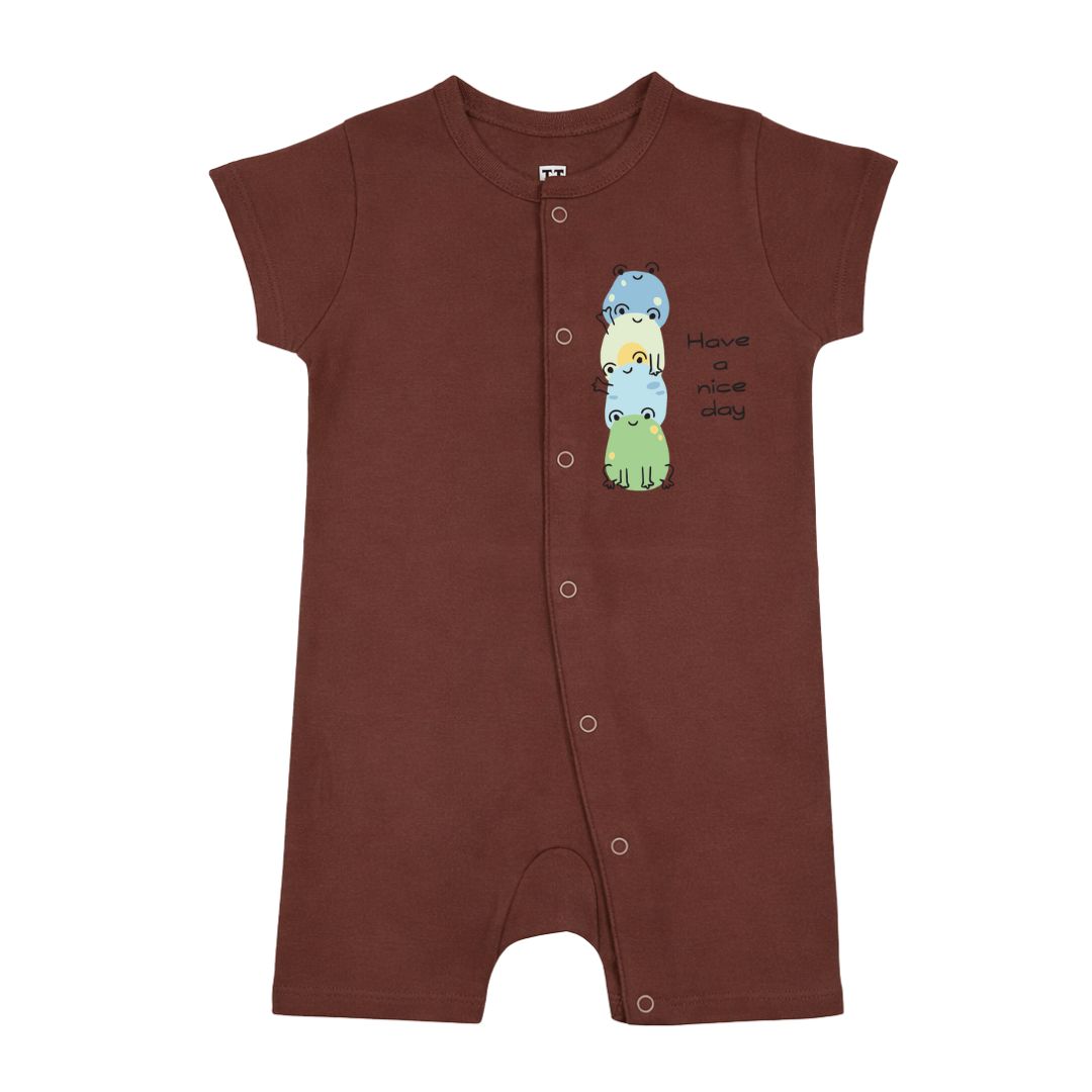 Easy Diaper Change Natural Cotton Unisex Rompers For Babies image 2