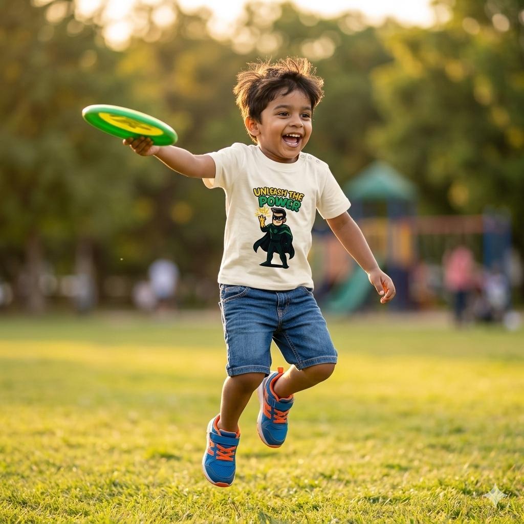 Superboy Fashion Tee | Quick-dry Stain-resistant | White | 3-5Y image 2